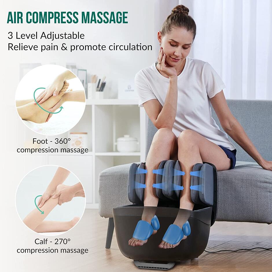 折りたたみ式2in1指圧フットマッサージャー、温熱機能付き足 - Foot Spa のレビューと価格