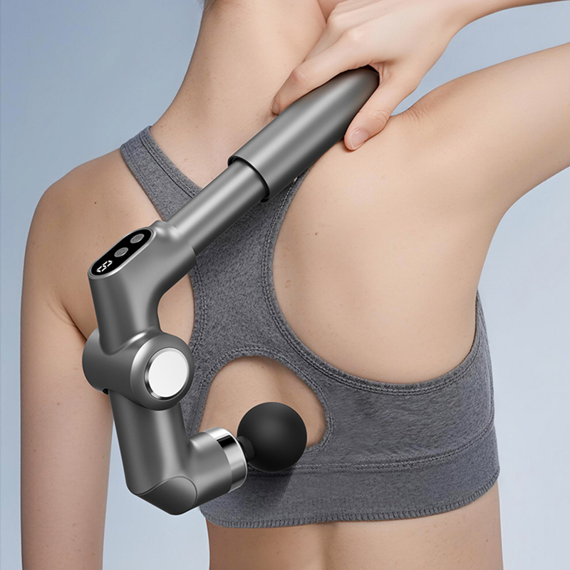 USB伸縮式エクステンション筋膜ガン、調節可能な肘角度と6段 - Massage Gun のレビューと価格