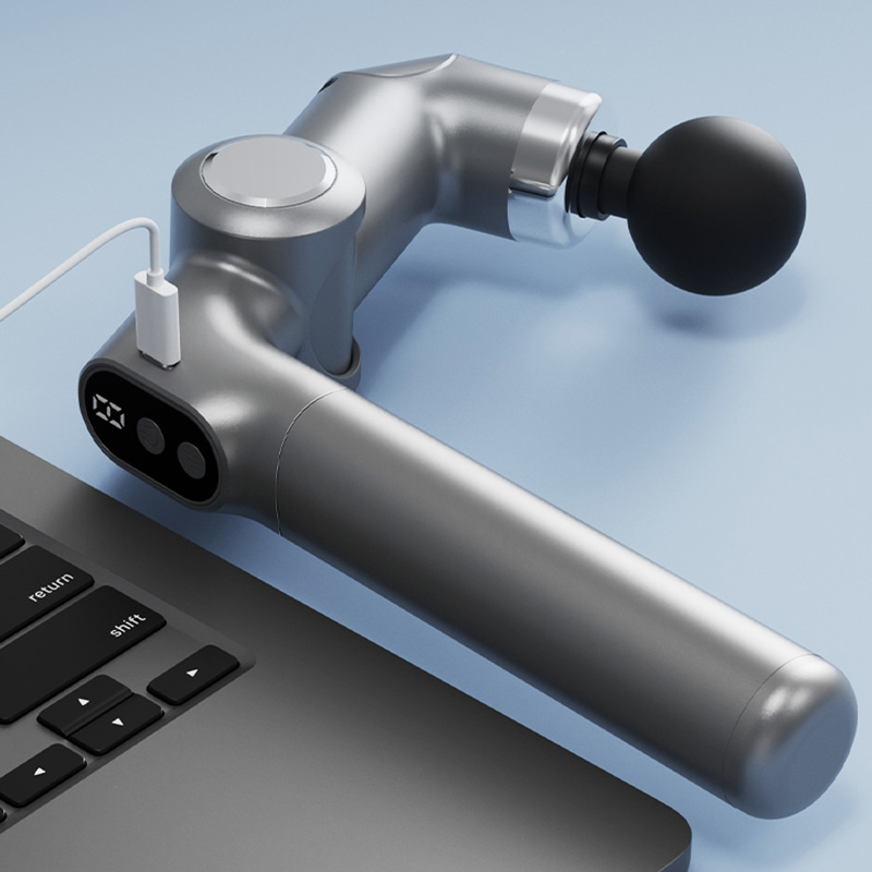 USB伸縮式エクステンション筋膜ガン、調節可能な肘角度と6段 - Massage Gun のレビューと価格