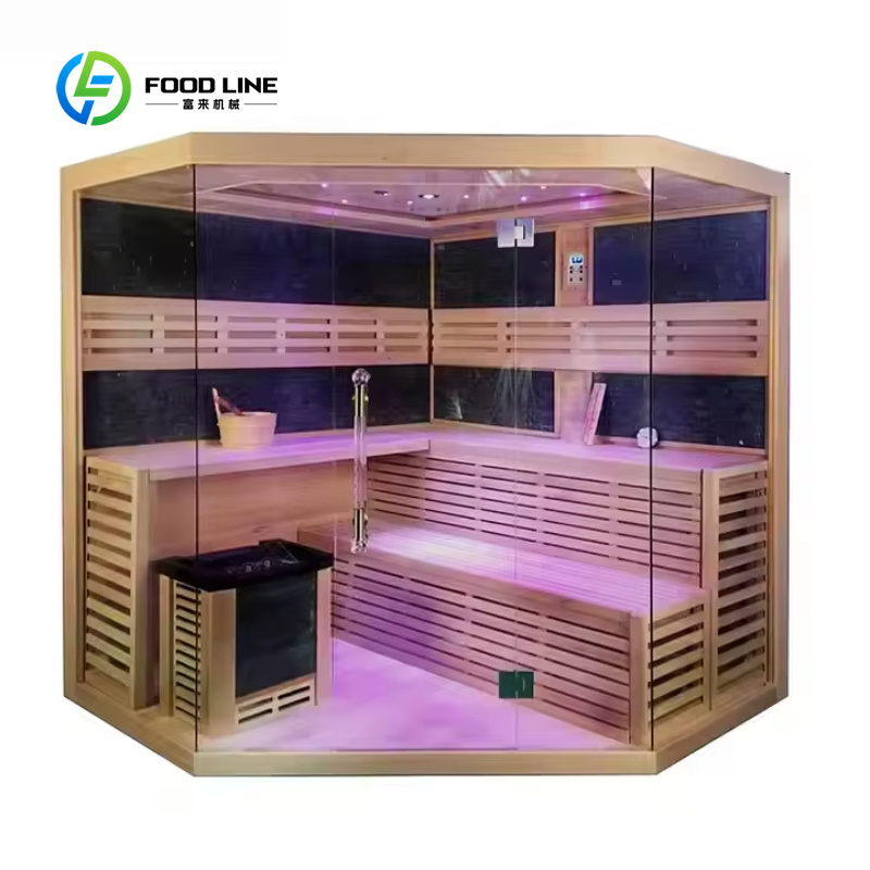 カスタマイズ可能な伝統的な室内木製ドライ＆スチームサウナ（家 - Spa Wellness Gym のレビューと価格