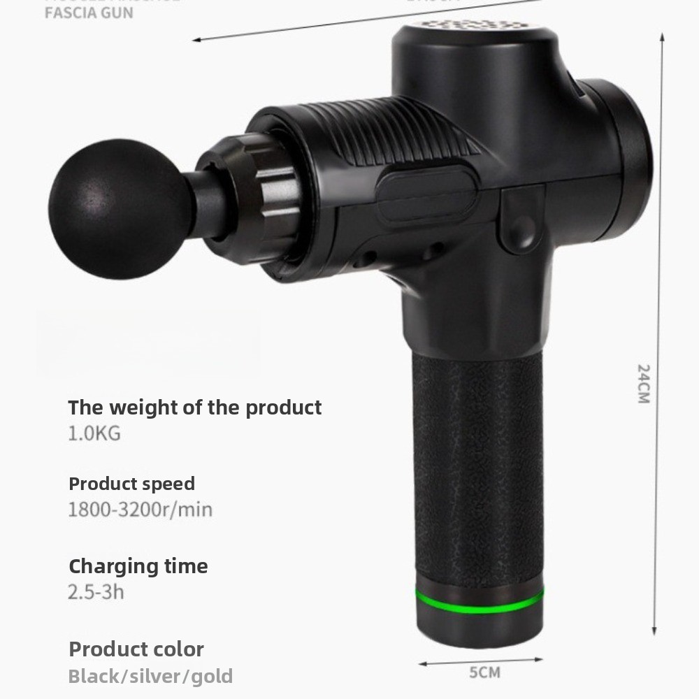 ポータブルパーカッション筋膜マッサージガン、家庭用スポーツト - Massage Gun のレビューと価格