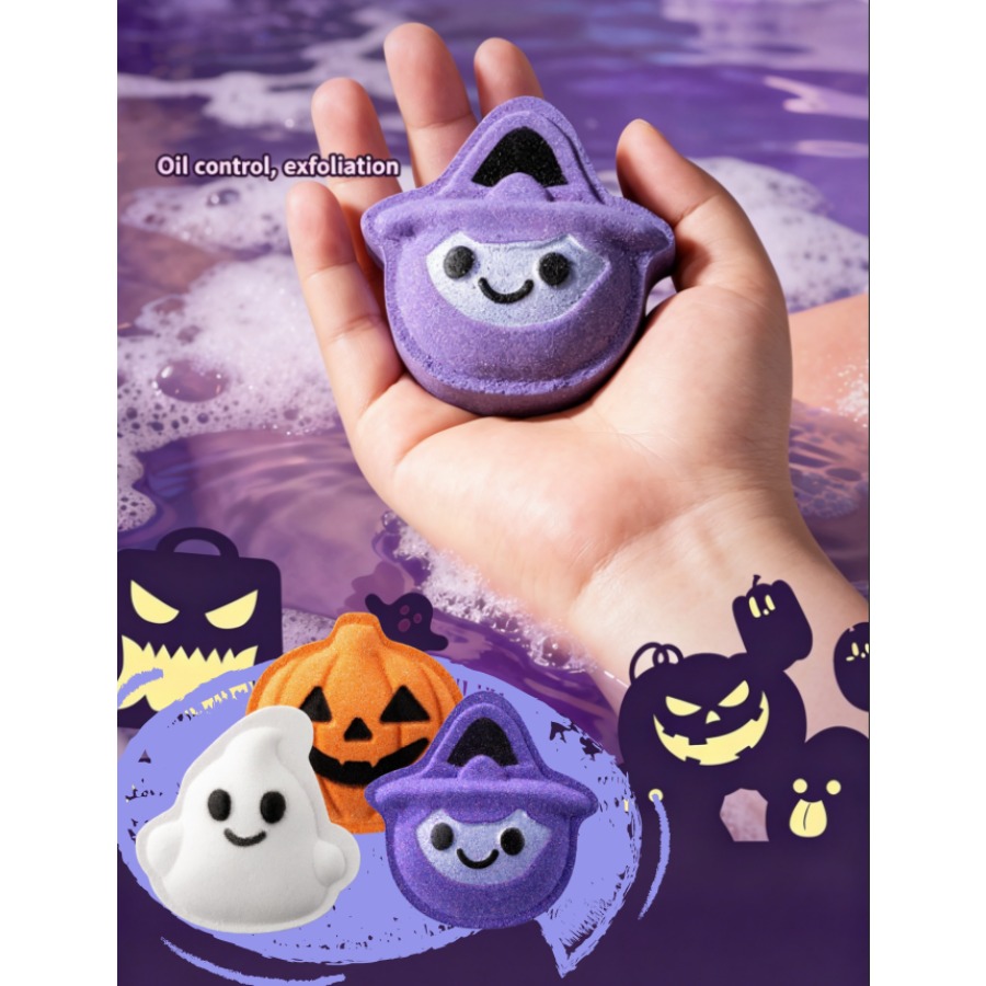 ハロウィーンのおもちゃ、バスソルトボール（1個または3個入り - Bath Salts のレビューと価格