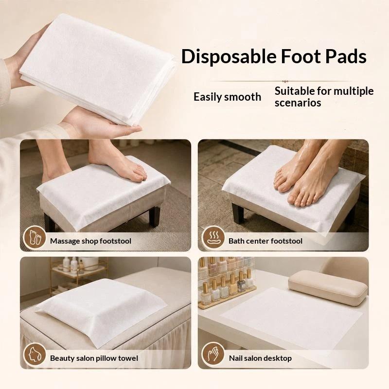 100枚入り、使い捨ての織物製ピロータオル。肌触りが良く、衛 - Foot Spa のレビューと価格