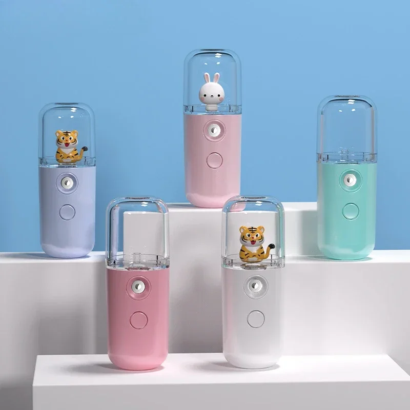 漫画ミニフェイシャル加湿器フェイスナノミストブルーライトスプ - Face Steamer のレビューと価格