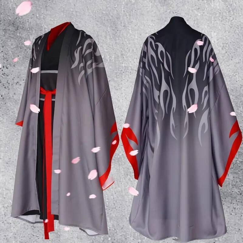 アニメ「魔道祖師」魏無羨コスプレ衣装古代漢服ロングローブスー - Bathrobe のレビューと価格