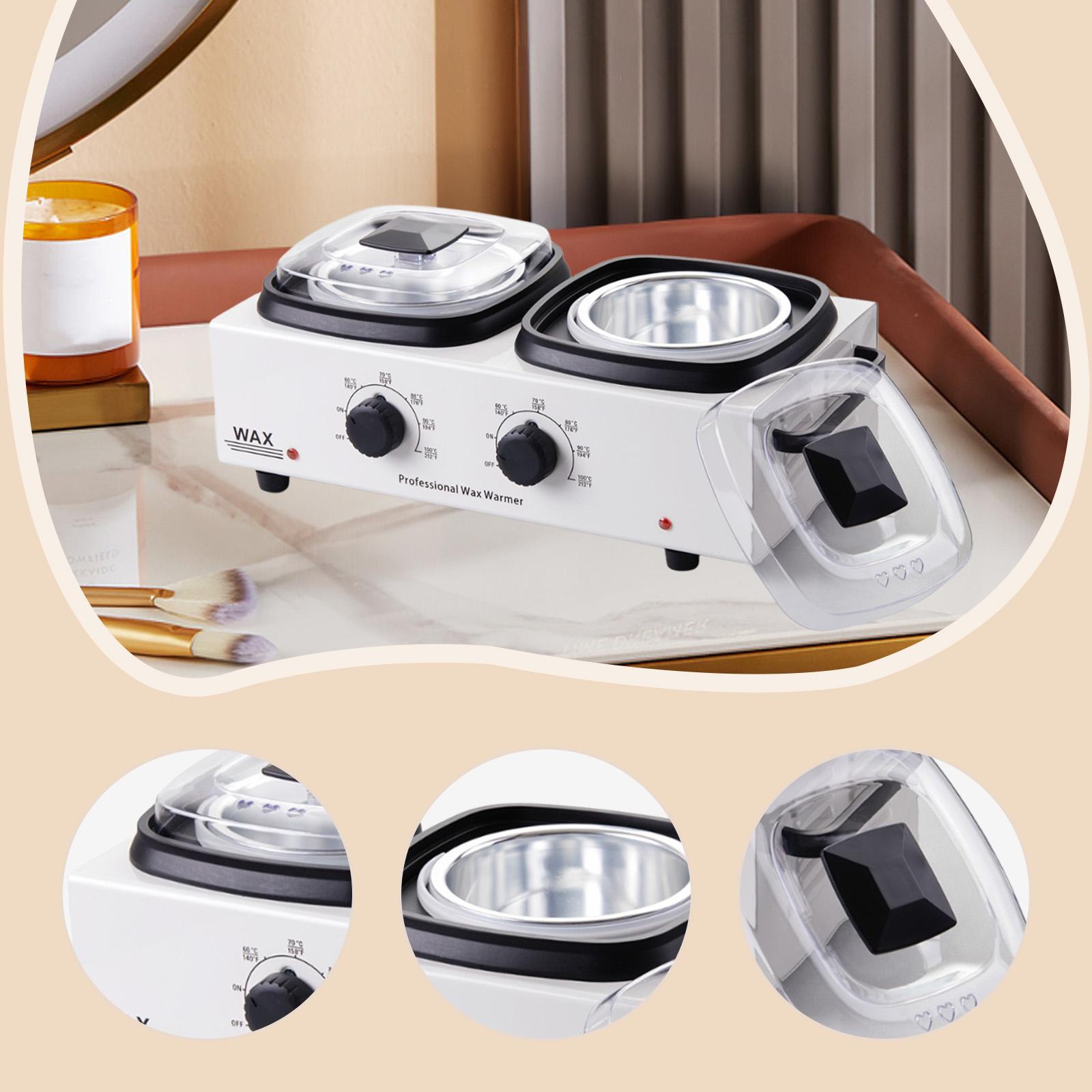 ホットワックス脱毛キット コンパクトワックス溶解器 ダブルポ - Wax Warmer のレビューと価格