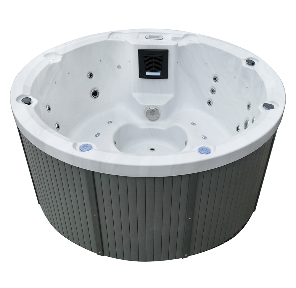 屋外スパ、アクリル製1950 x 810 mm丸型ホットタブ - Hot Tub のレビューと価格